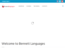 Tablet Screenshot of bennettlanguages.com